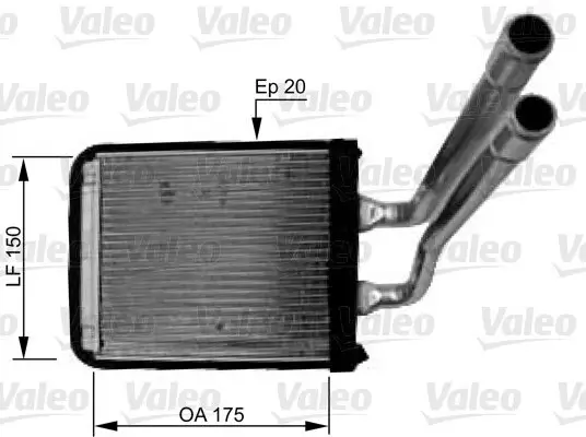 Wärmetauscher, Innenraumheizung VALEO 812436 Bild Wärmetauscher, Innenraumheizung VALEO 812436