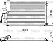 Kondensator, Klimaanlage VALEO 814010
