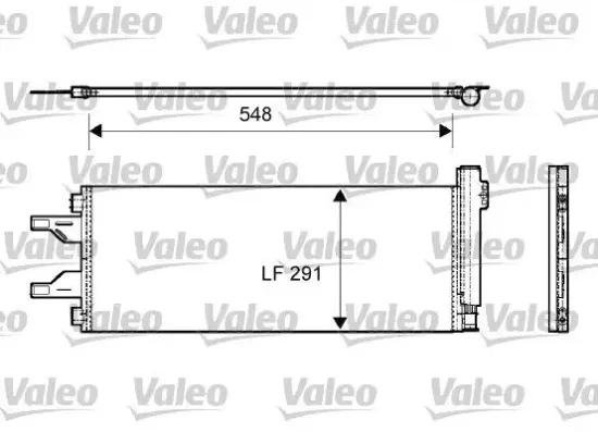 Kondensator, Klimaanlage VALEO 814069 Bild Kondensator, Klimaanlage VALEO 814069