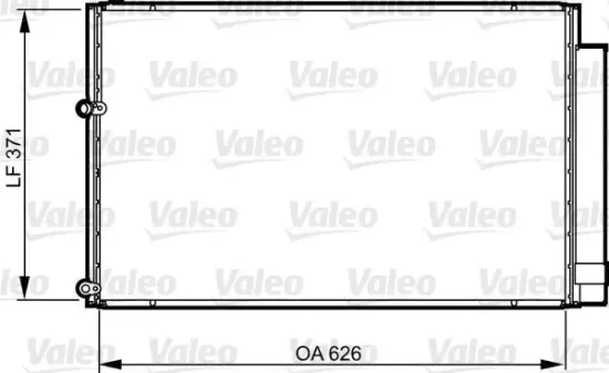 Kondensator, Klimaanlage VALEO 814158 Bild Kondensator, Klimaanlage VALEO 814158