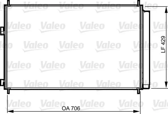 Kondensator, Klimaanlage VALEO 814204