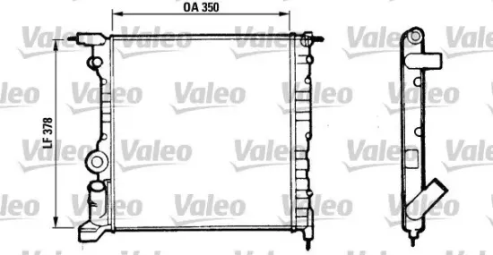 Kühler, Motorkühlung VALEO 816656 Bild Kühler, Motorkühlung VALEO 816656