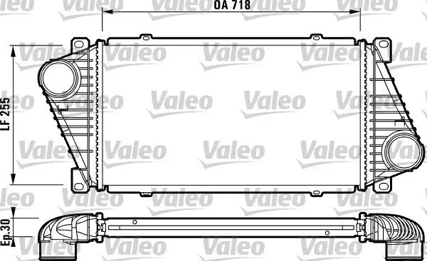 Ladeluftkühler VALEO 816890