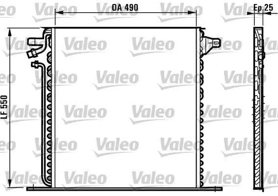 Kondensator, Klimaanlage VALEO 817011