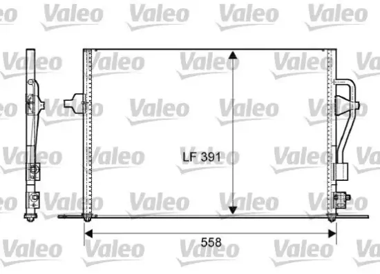 Kondensator, Klimaanlage VALEO 817232 Bild Kondensator, Klimaanlage VALEO 817232