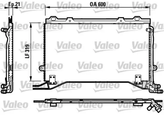 Kondensator, Klimaanlage VALEO 817235 Bild Kondensator, Klimaanlage VALEO 817235
