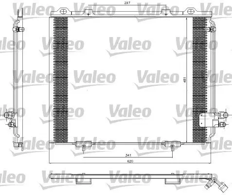 Kondensator, Klimaanlage VALEO 817252