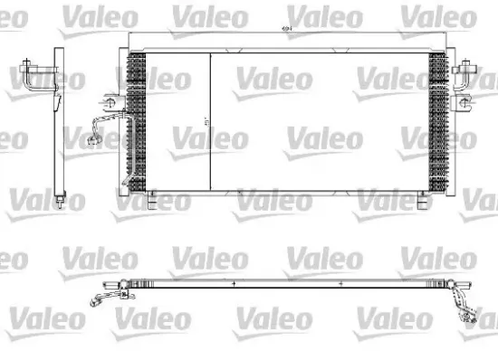 Kondensator, Klimaanlage VALEO 817253 Bild Kondensator, Klimaanlage VALEO 817253