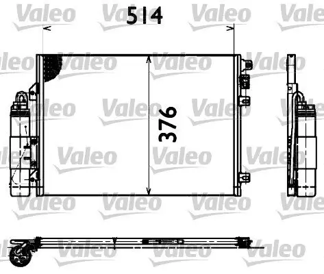 Kondensator, Klimaanlage VALEO 817428