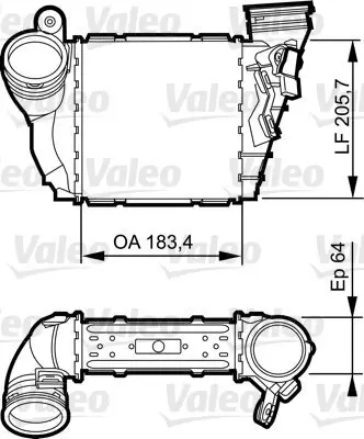 Ladeluftkühler VALEO 817557 Bild Ladeluftkühler VALEO 817557