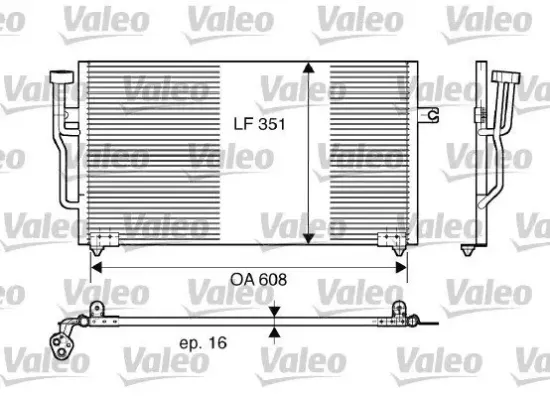 Kondensator, Klimaanlage VALEO 817559 Bild Kondensator, Klimaanlage VALEO 817559