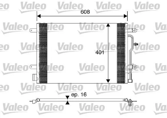 Kondensator, Klimaanlage VALEO 817569