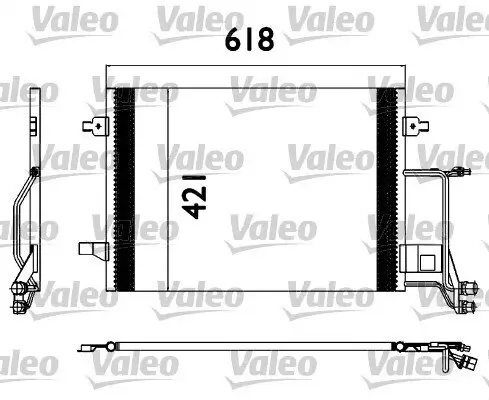 Kondensator, Klimaanlage VALEO 817666 Bild Kondensator, Klimaanlage VALEO 817666