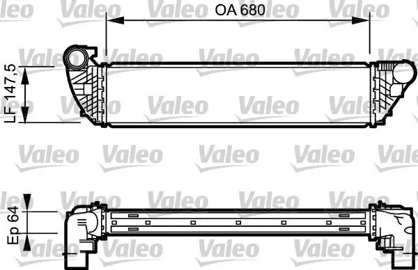 Ladeluftkühler VALEO 817828