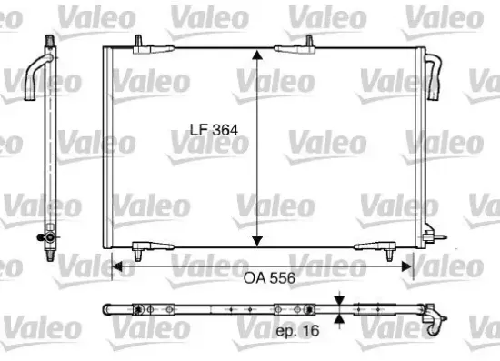 Kondensator, Klimaanlage VALEO 818000 Bild Kondensator, Klimaanlage VALEO 818000