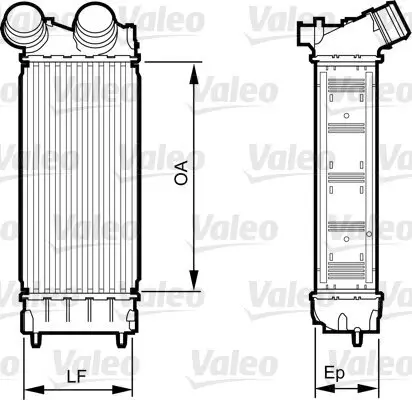 Ladeluftkühler VALEO 818226