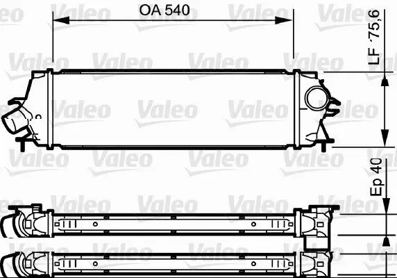Ladeluftkühler VALEO 818771
