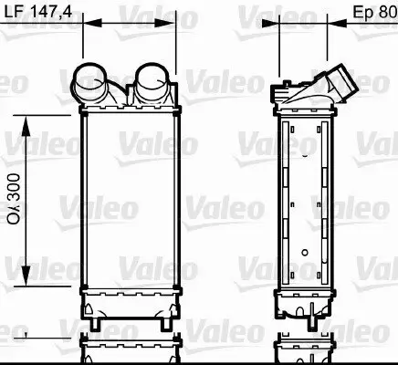 Ladeluftkühler VALEO 818837