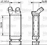Ladeluftkühler VALEO 818866