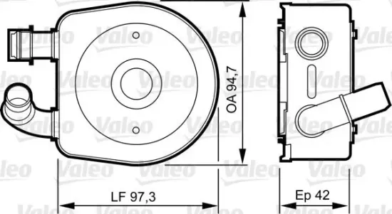 Ölkühler, Motoröl VALEO 818888 Bild Ölkühler, Motoröl VALEO 818888