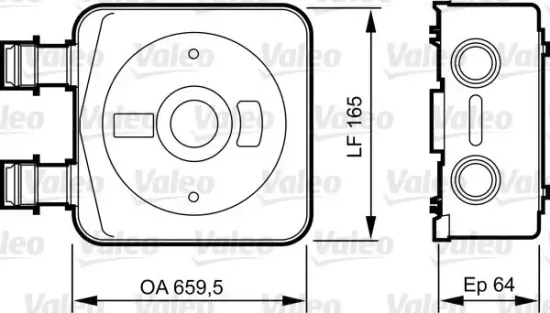 Ölkühler, Motoröl VALEO 818890 Bild Ölkühler, Motoröl VALEO 818890