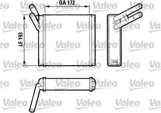 Wärmetauscher, Innenraumheizung VALEO 883520 Bild Wärmetauscher, Innenraumheizung VALEO 883520