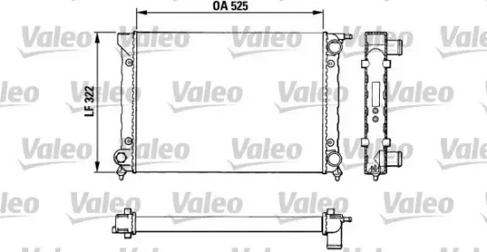 Kühler, Motorkühlung VALEO 883727 Bild Kühler, Motorkühlung VALEO 883727