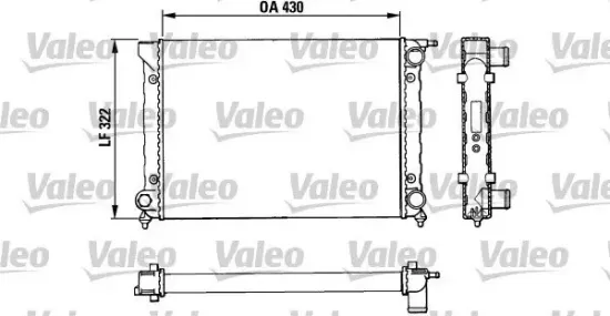 Kühler, Motorkühlung VALEO 883820 Bild Kühler, Motorkühlung VALEO 883820