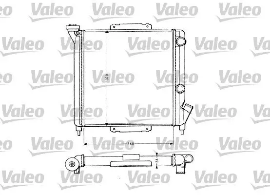 Kühler, Motorkühlung VALEO 883959