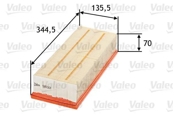 Luftfilter VALEO 585001