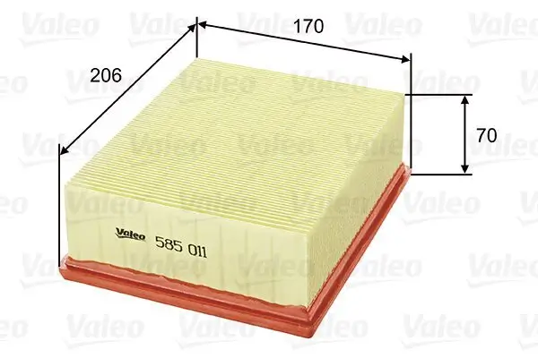 Luftfilter VALEO 585011