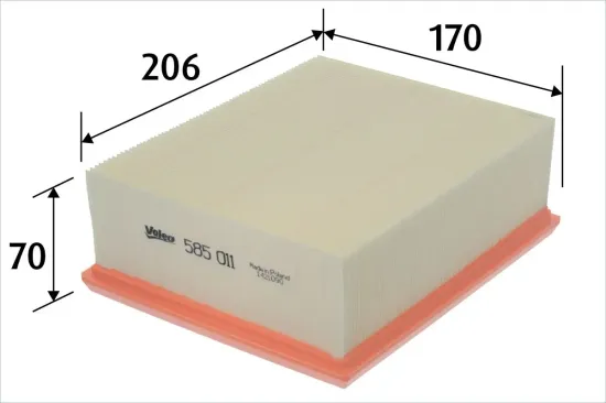 Luftfilter VALEO 585011 Bild Luftfilter VALEO 585011