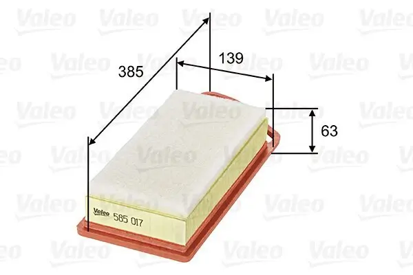 Luftfilter VALEO 585017