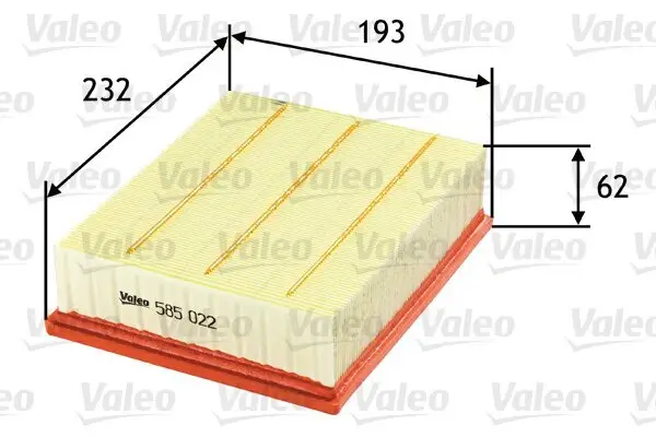 Luftfilter VALEO 585022