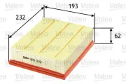 Luftfilter VALEO 585022