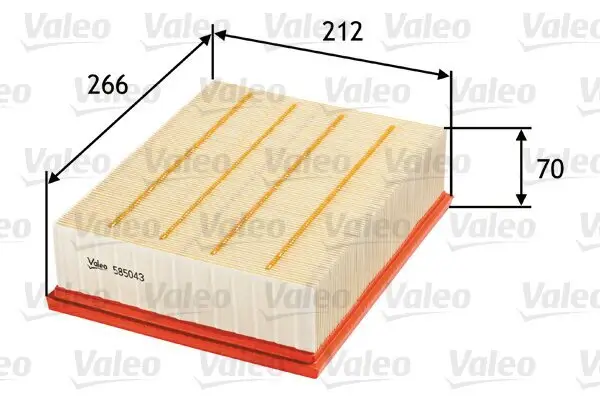 Luftfilter VALEO 585043