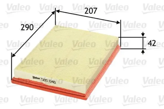 Luftfilter VALEO 585046 Bild Luftfilter VALEO 585046