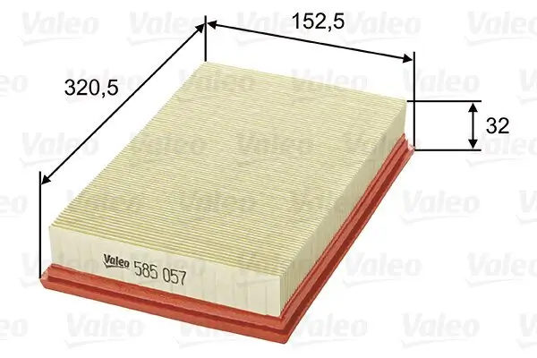 Luftfilter VALEO 585057