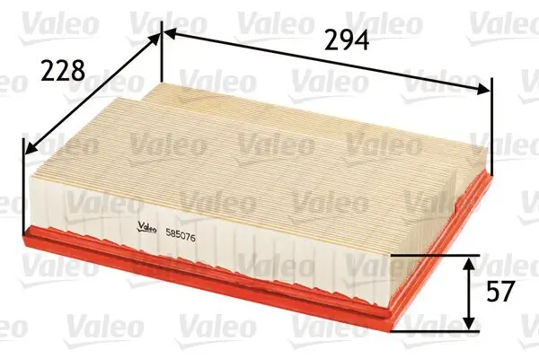 Luftfilter VALEO 585076