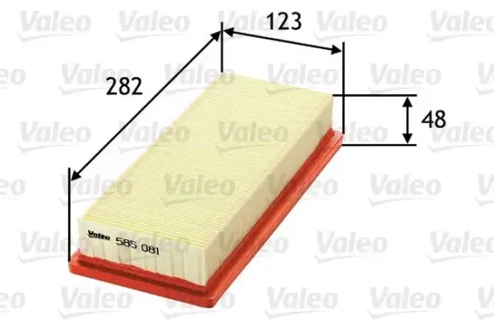 Luftfilter VALEO 585081 Bild Luftfilter VALEO 585081