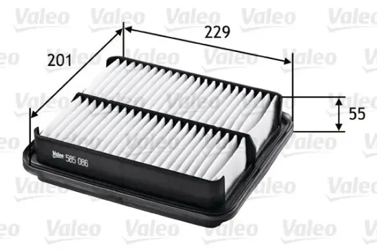 Luftfilter VALEO 585086 Bild Luftfilter VALEO 585086