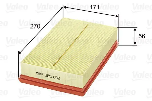 Luftfilter VALEO 585092