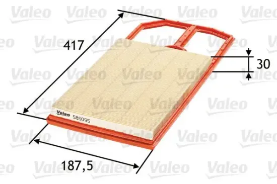 Luftfilter VALEO 585095 Bild Luftfilter VALEO 585095