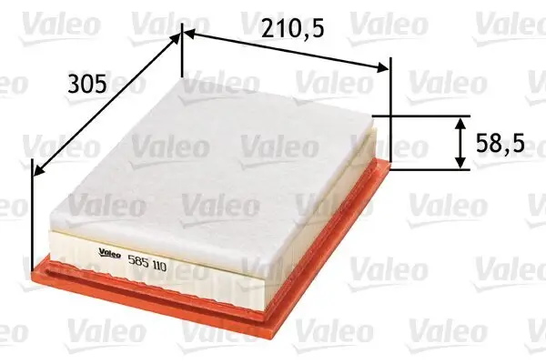 Luftfilter VALEO 585110