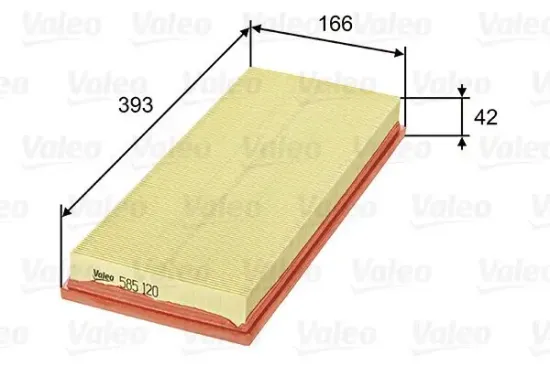 Luftfilter VALEO 585120 Bild Luftfilter VALEO 585120