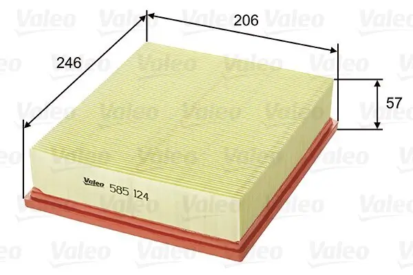 Luftfilter VALEO 585124