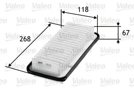 Luftfilter VALEO 585125 Bild Luftfilter VALEO 585125