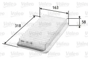 Luftfilter VALEO 585126