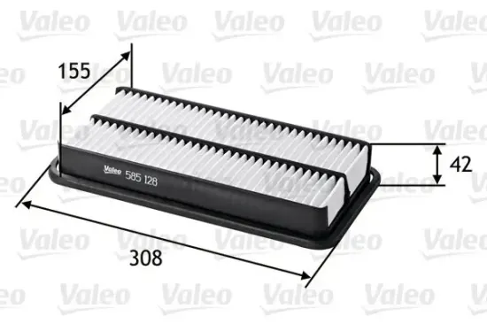 Luftfilter VALEO 585128 Bild Luftfilter VALEO 585128