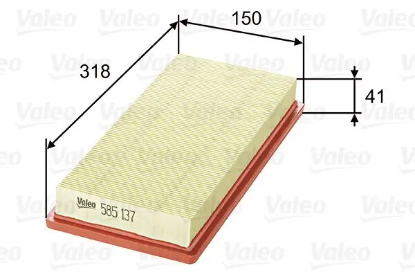 Luftfilter VALEO 585137